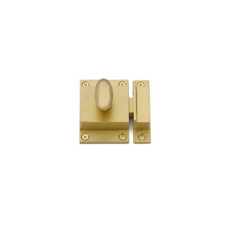 Patioplus 2.25 x 2 in. Cabinet Latch, Satin Brass PA2667431